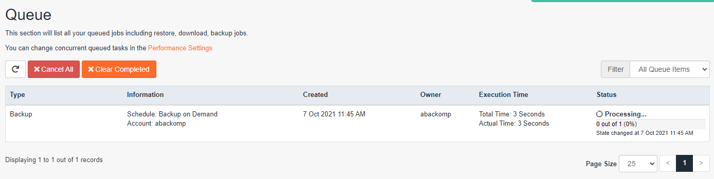 How to create 'Snapshot Backups' via the JetBackup interface 